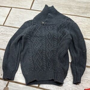 Old Navy Kids Charcoal Cable Knit Sweater